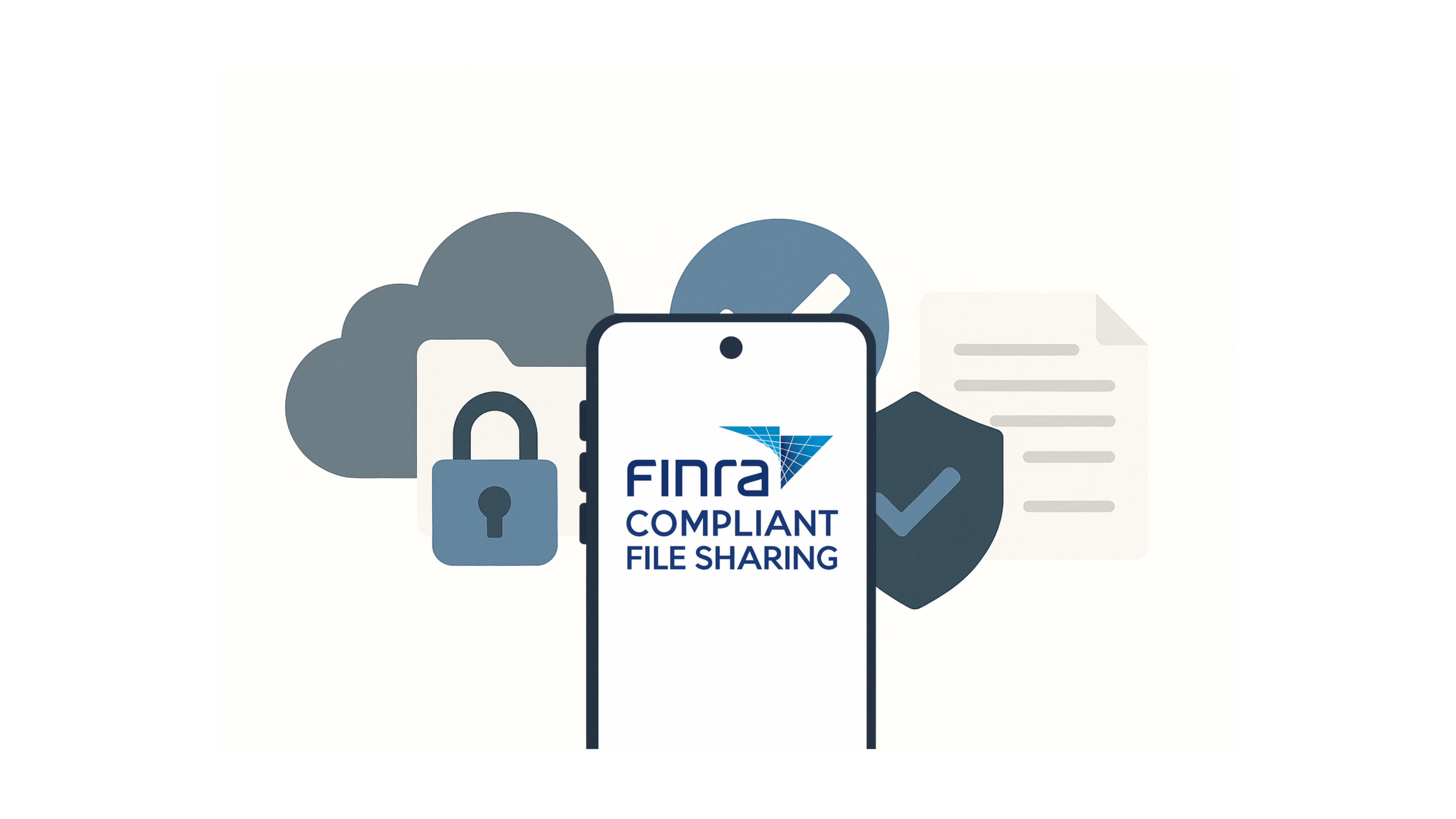 FINRA compliant file sharing showing secure cloud access and data protection